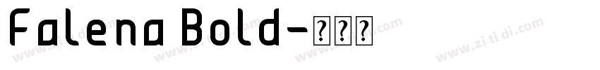 Falena Bold字体转换